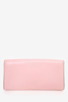 Valentino Pink Leather Small Demilune Crossbody Bag