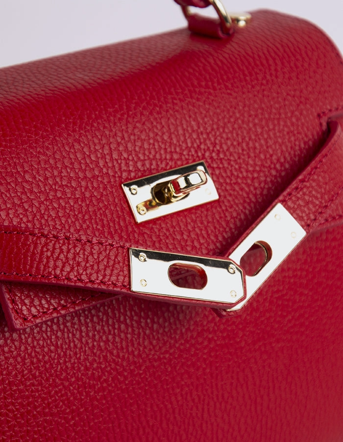 Vance Red Leather