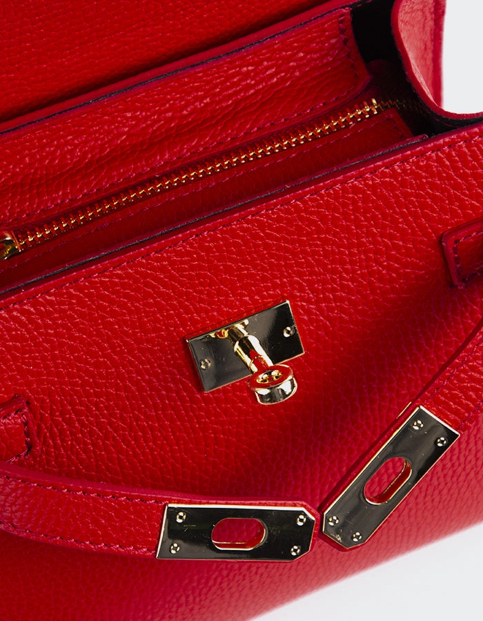 Vance Red Leather