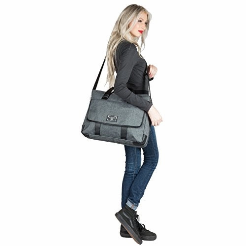 Vangoddy Chrono Series Grey Messenger Tote Bag For 15.6" To 16" Tablet Laptop Notebook Chromebook