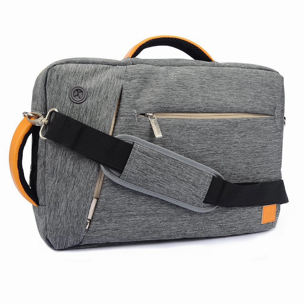 Vangoddy Slate 15.6 Inch 3 in 1 Laptop Bag Backpack Shoulder (Gray) for Dell