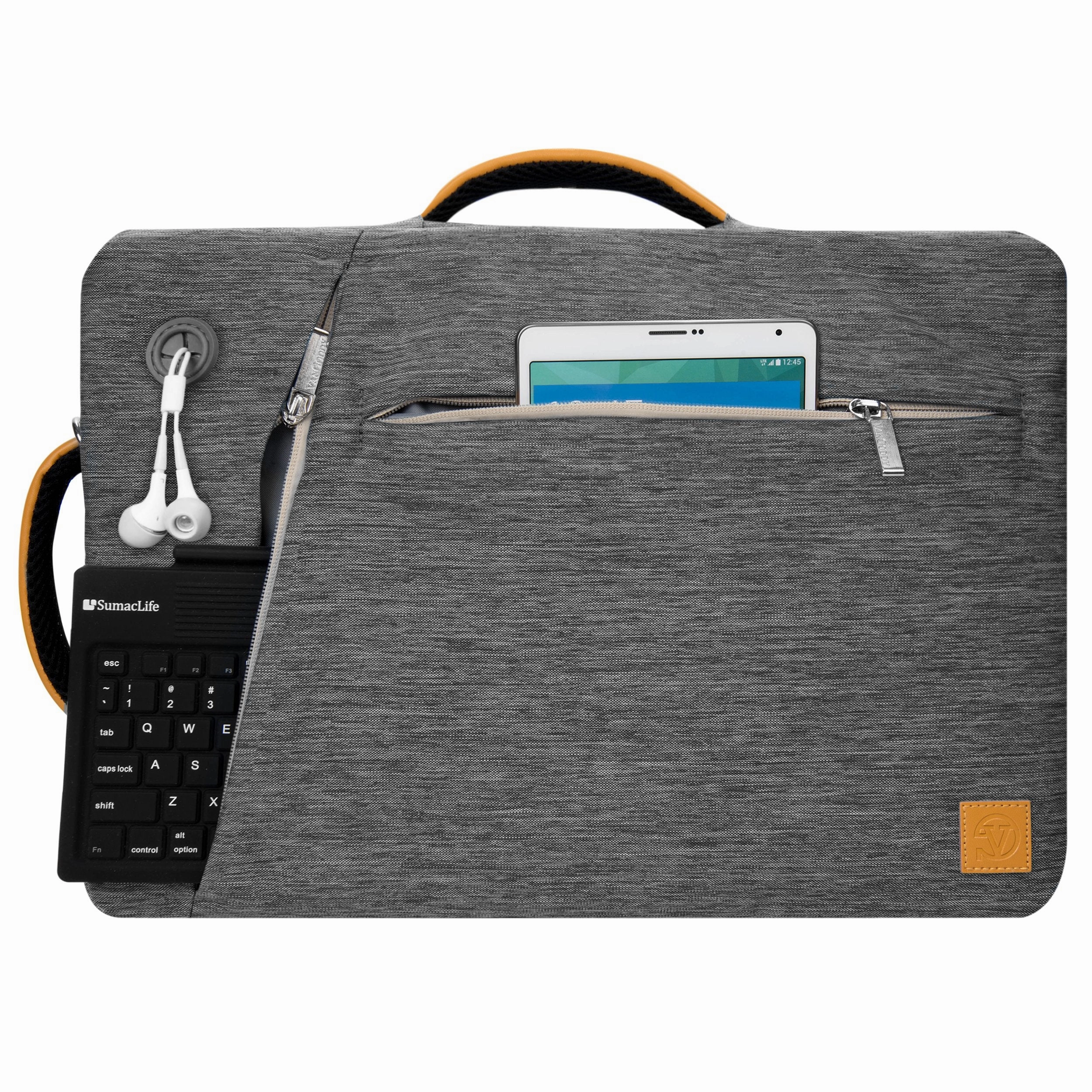 Vangoddy Slate 3 in 1 Hybrid Universal Laptop Carrying Bag, Size 13.3 inch, Cloudy Gray