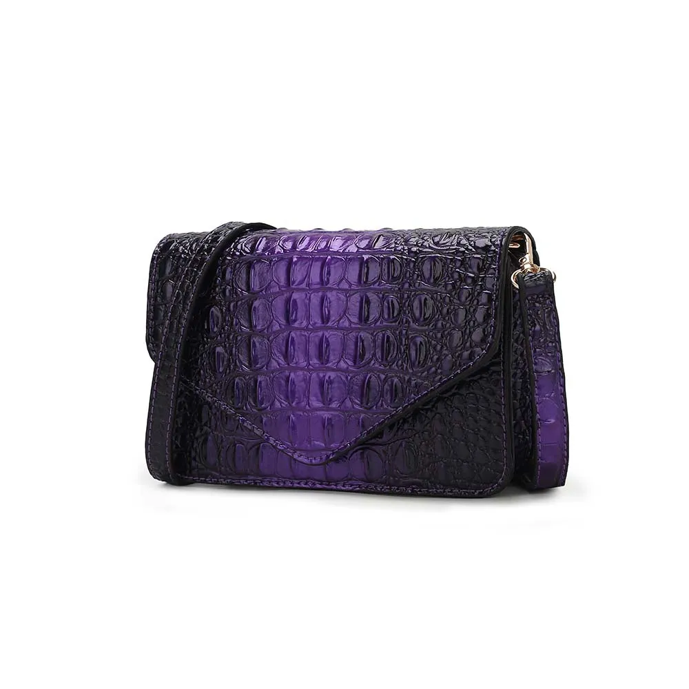 Vanta Croc-Embossed Chic Crossbody Bagby Mia K.