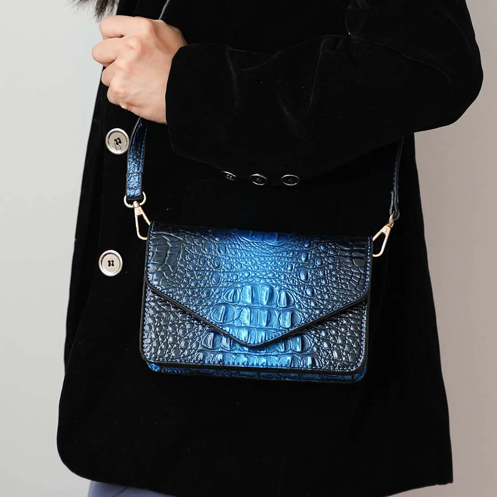 Vanta Croc-Embossed Chic Crossbody Bagby Mia K.