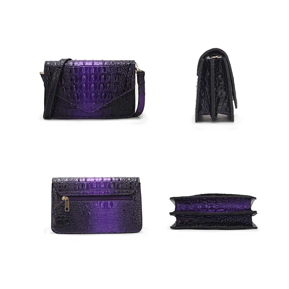 Vanta Croc-Embossed Chic Crossbody Bagby Mia K.