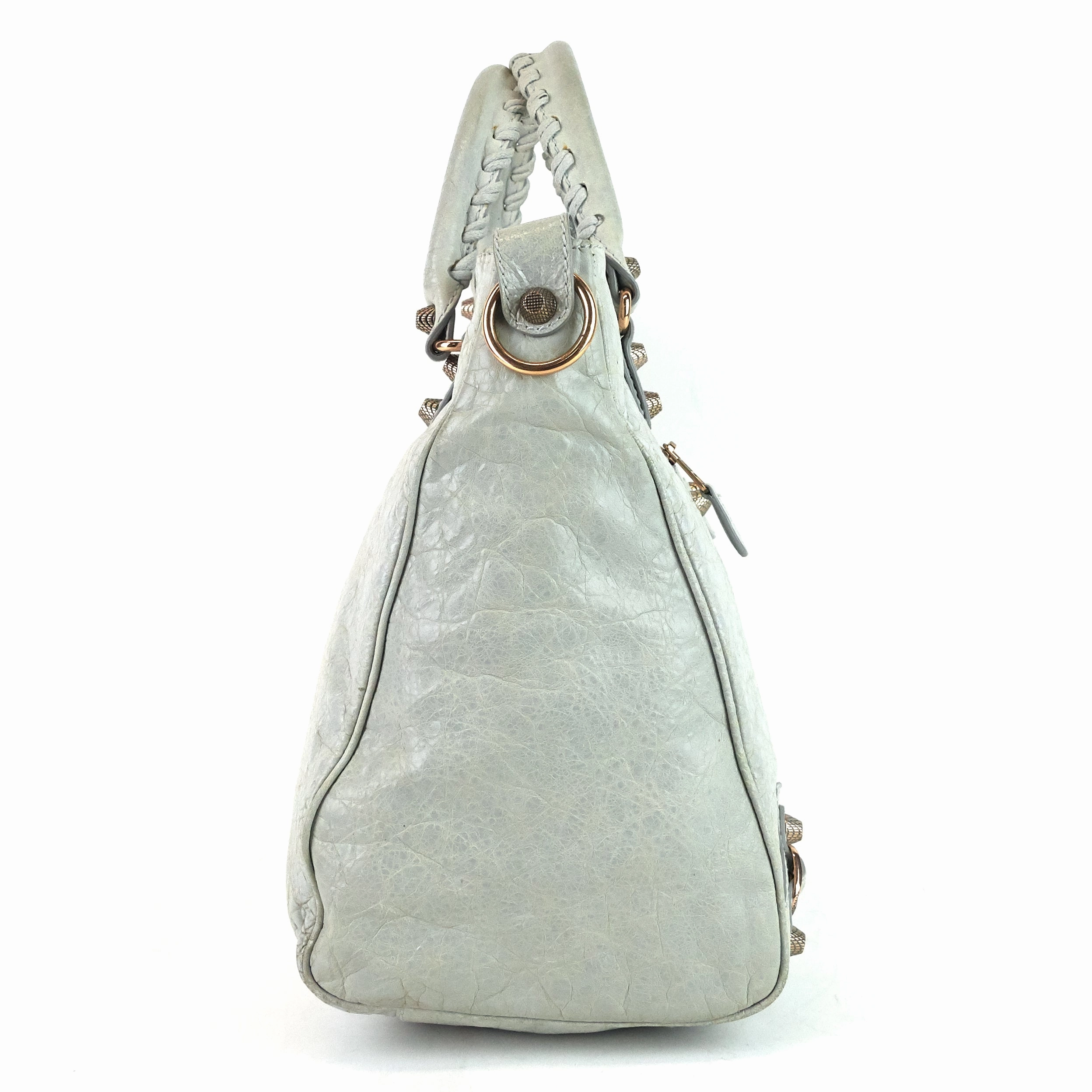 Velo Giant Studs Leather Handbag
