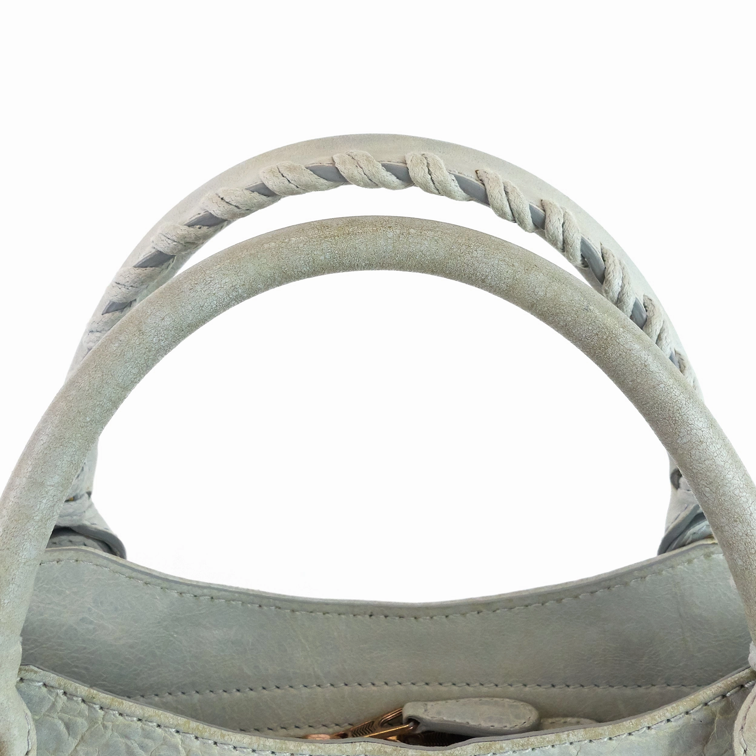 Velo Giant Studs Leather Handbag
