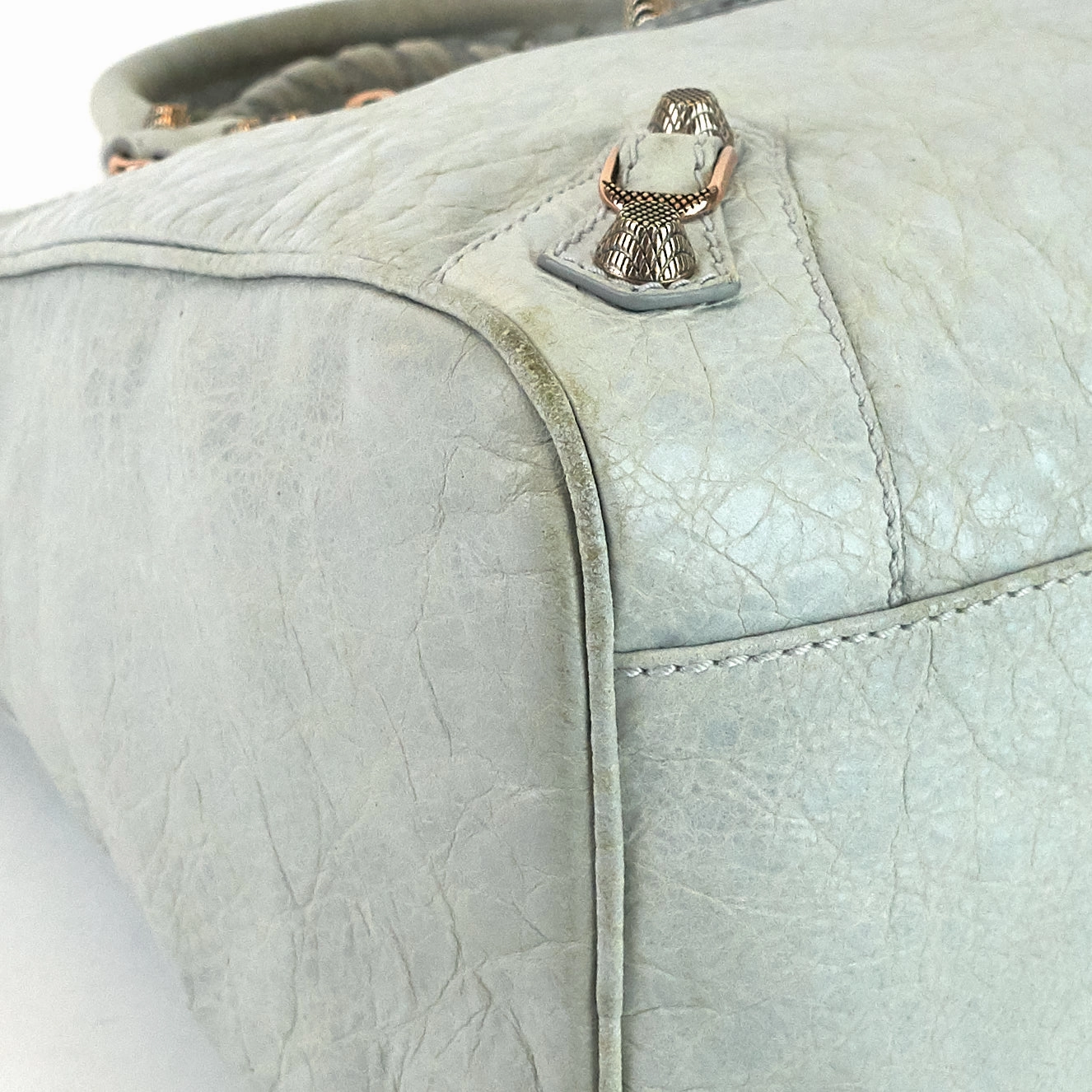 Velo Giant Studs Leather Handbag