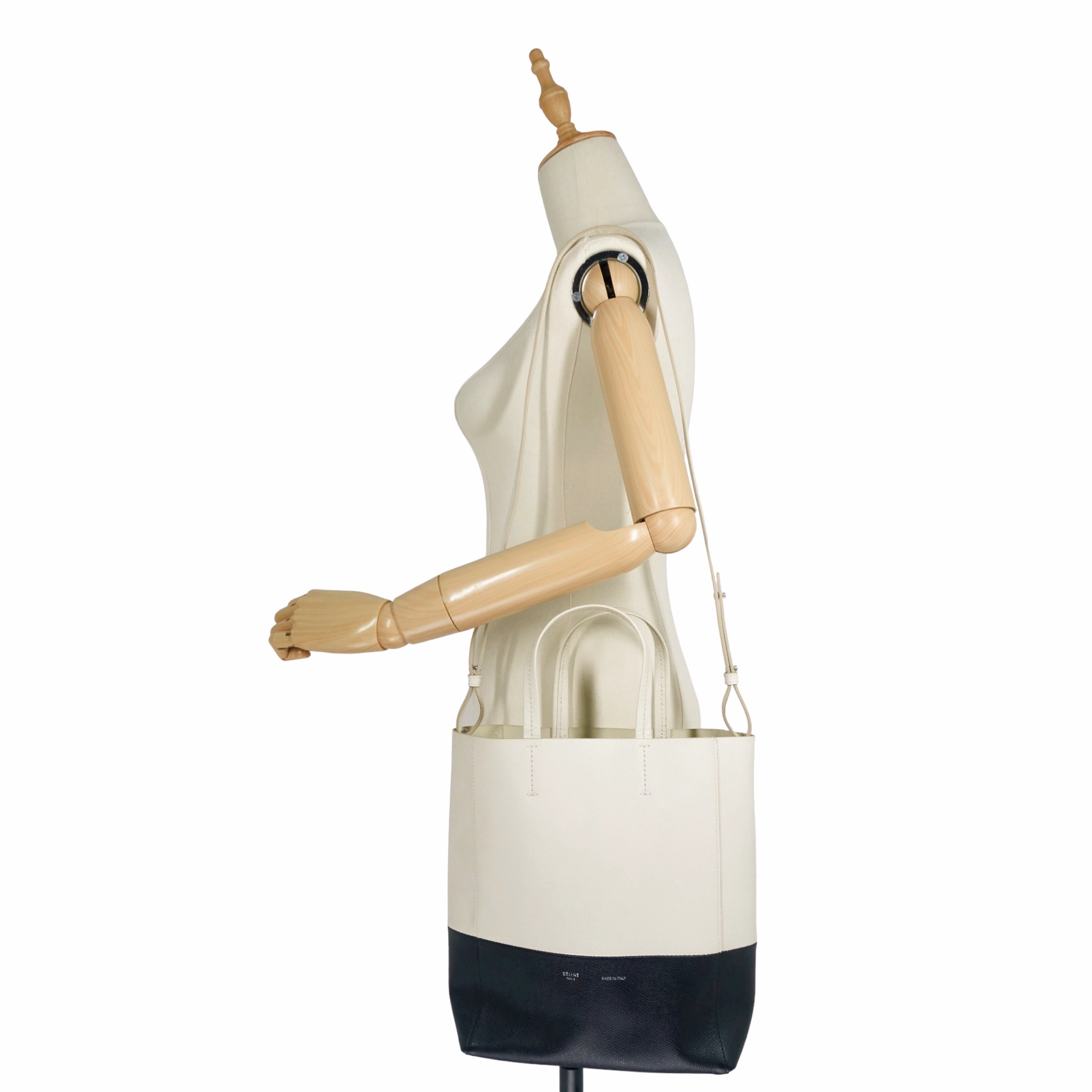 Vertical Cabas Small Bicolour Tote Bag