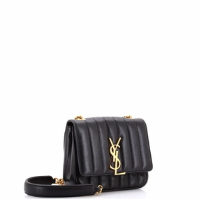 Vicky Crossbody Bag Vertical Quilted Leather Small
