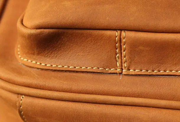 Vintage Leather Messenger Bags Cool Travel Messenger Bag Shoulder Bag for Men