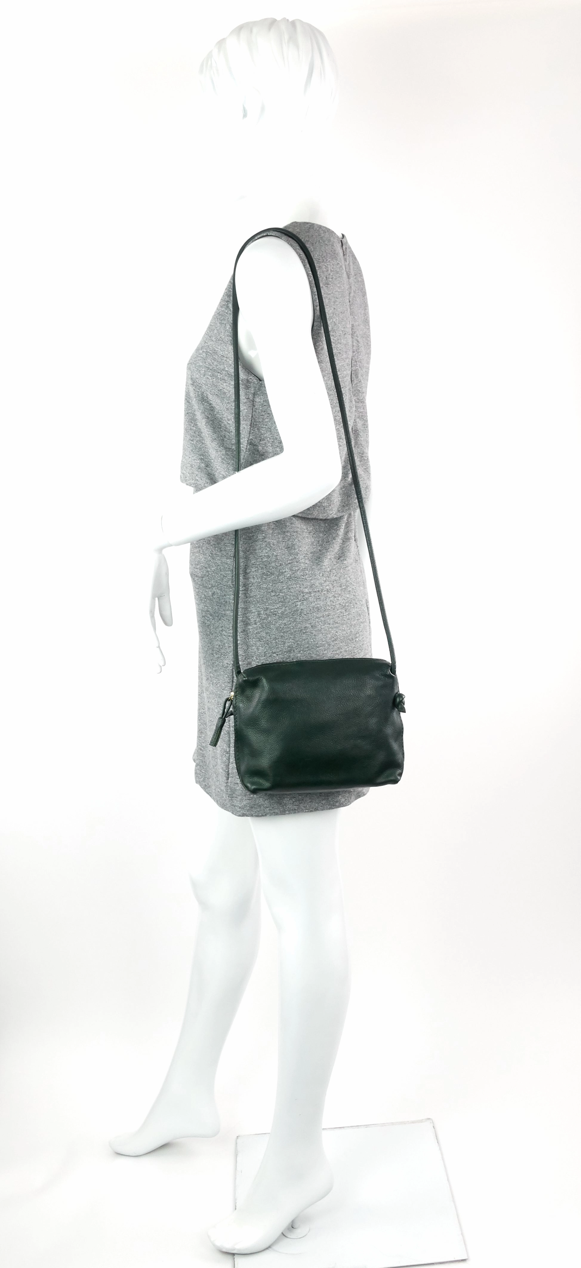 Vintage Cervo Leather Crossbody Bag
