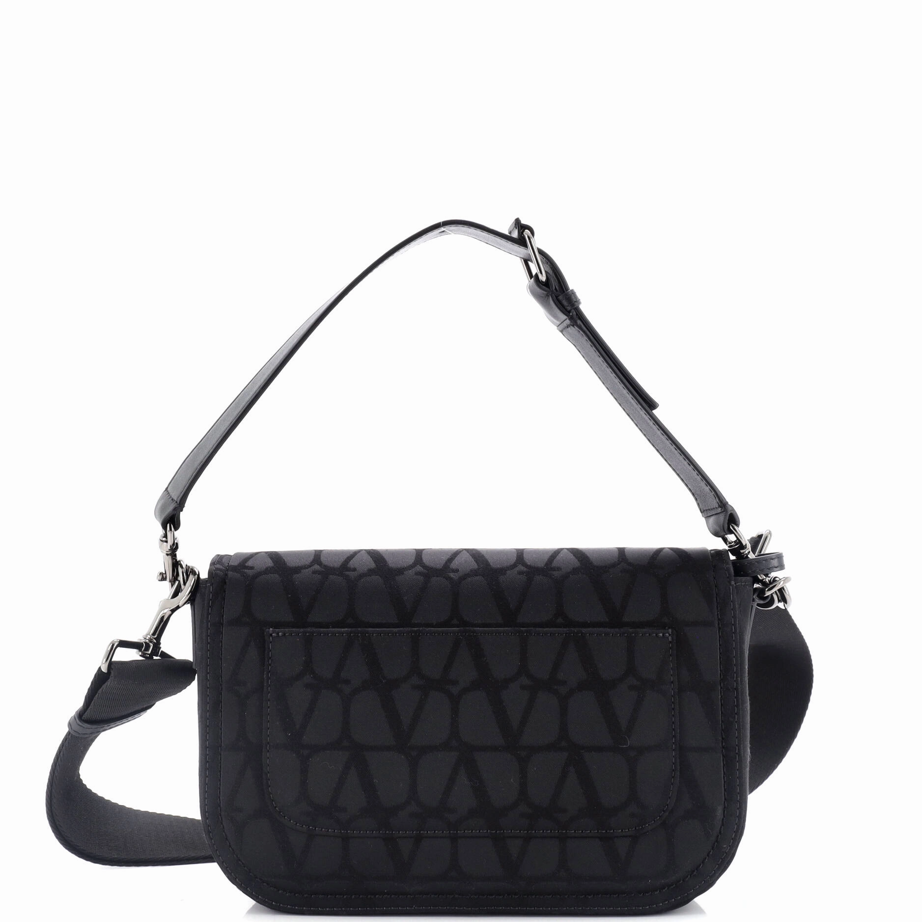 VLogo Flap Shoulder Bag Iconographe Technical Fabric