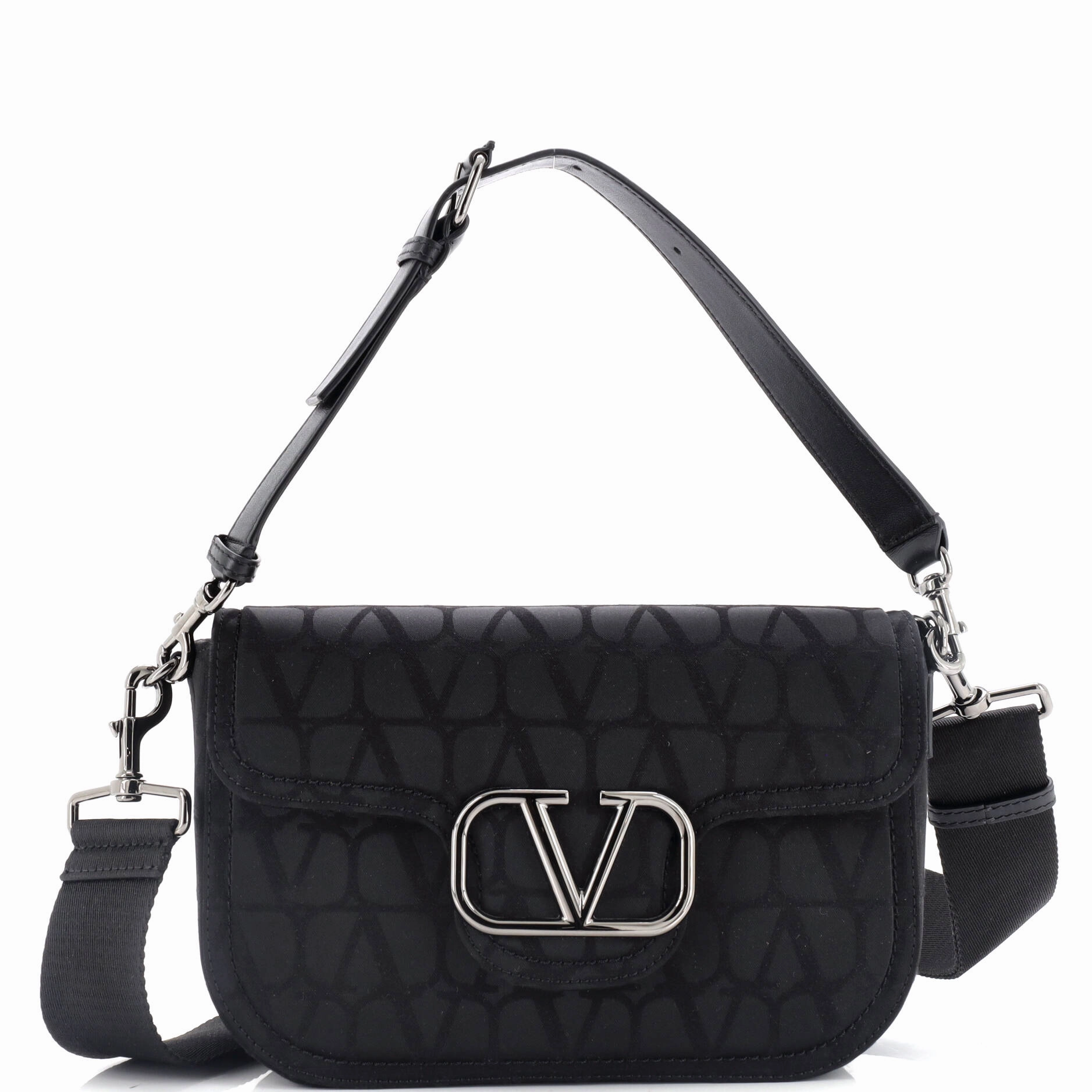 VLogo Flap Shoulder Bag Iconographe Technical Fabric