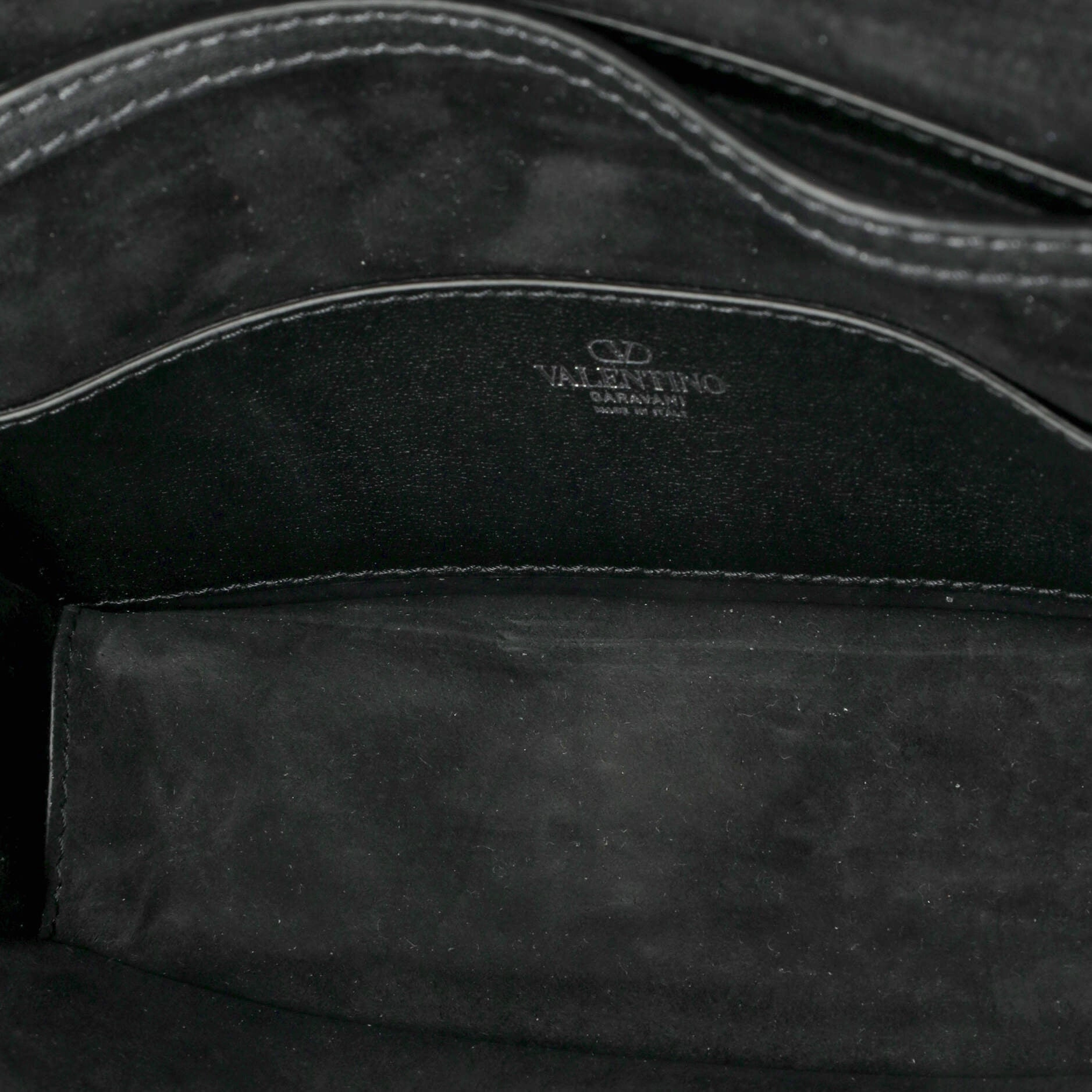VLogo Loco Flap Shoulder Bag Embellished Leather Small