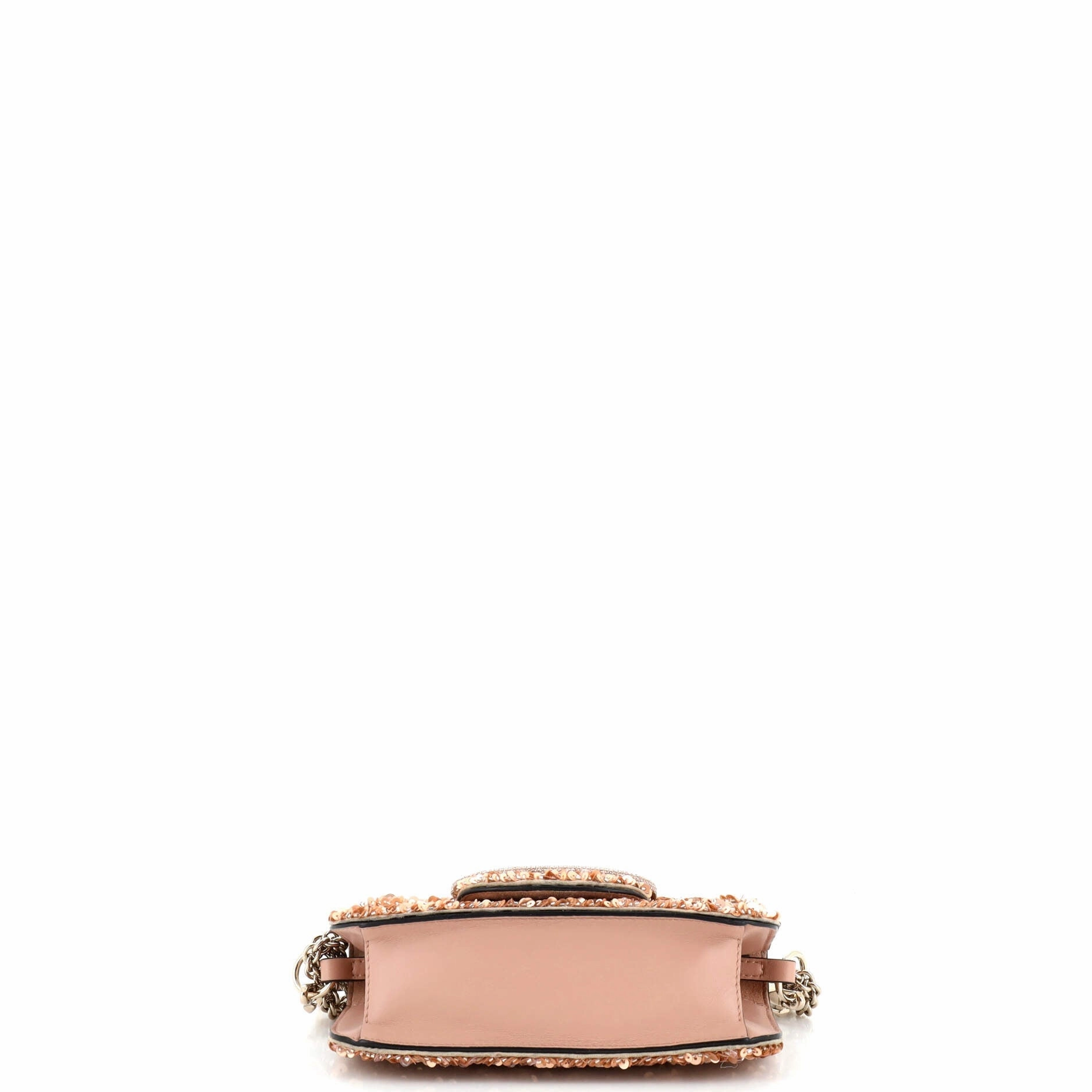 VLogo Loco Flap Shoulder Bag Embellished Leather Small