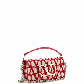 VLogo Loco Flap Shoulder Bag Toile Iconograph Fabric Small