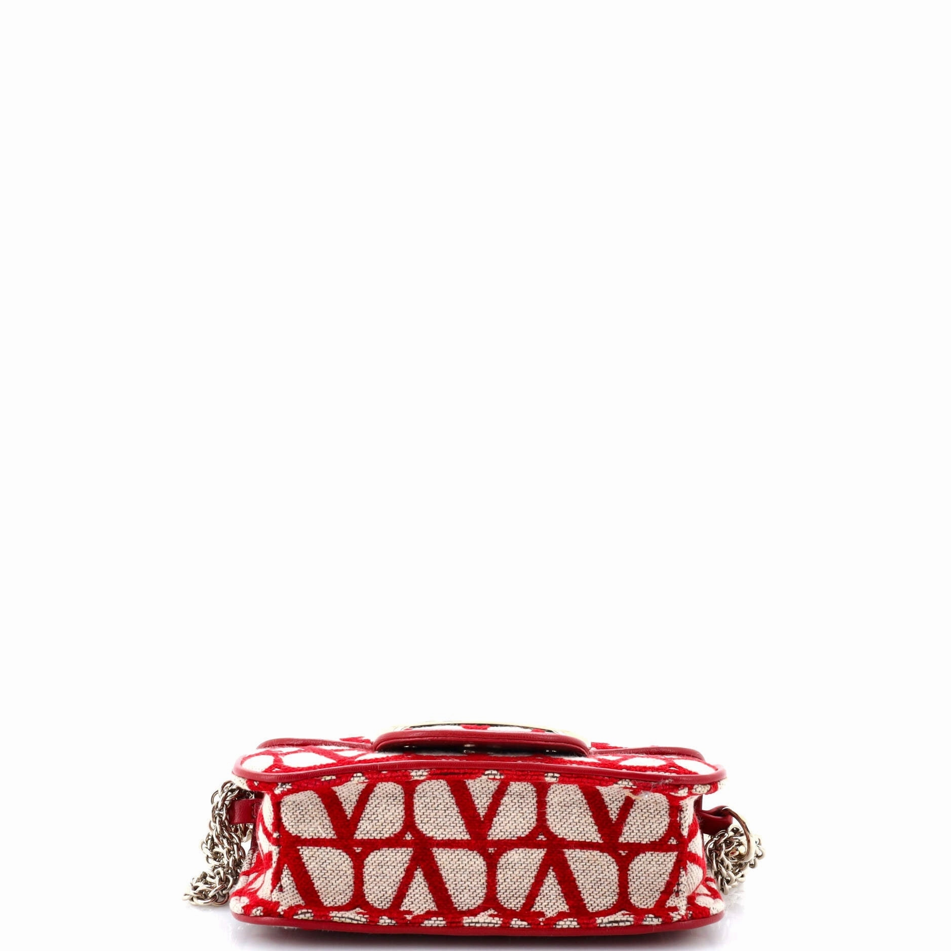 VLogo Loco Flap Shoulder Bag Toile Iconograph Fabric Small