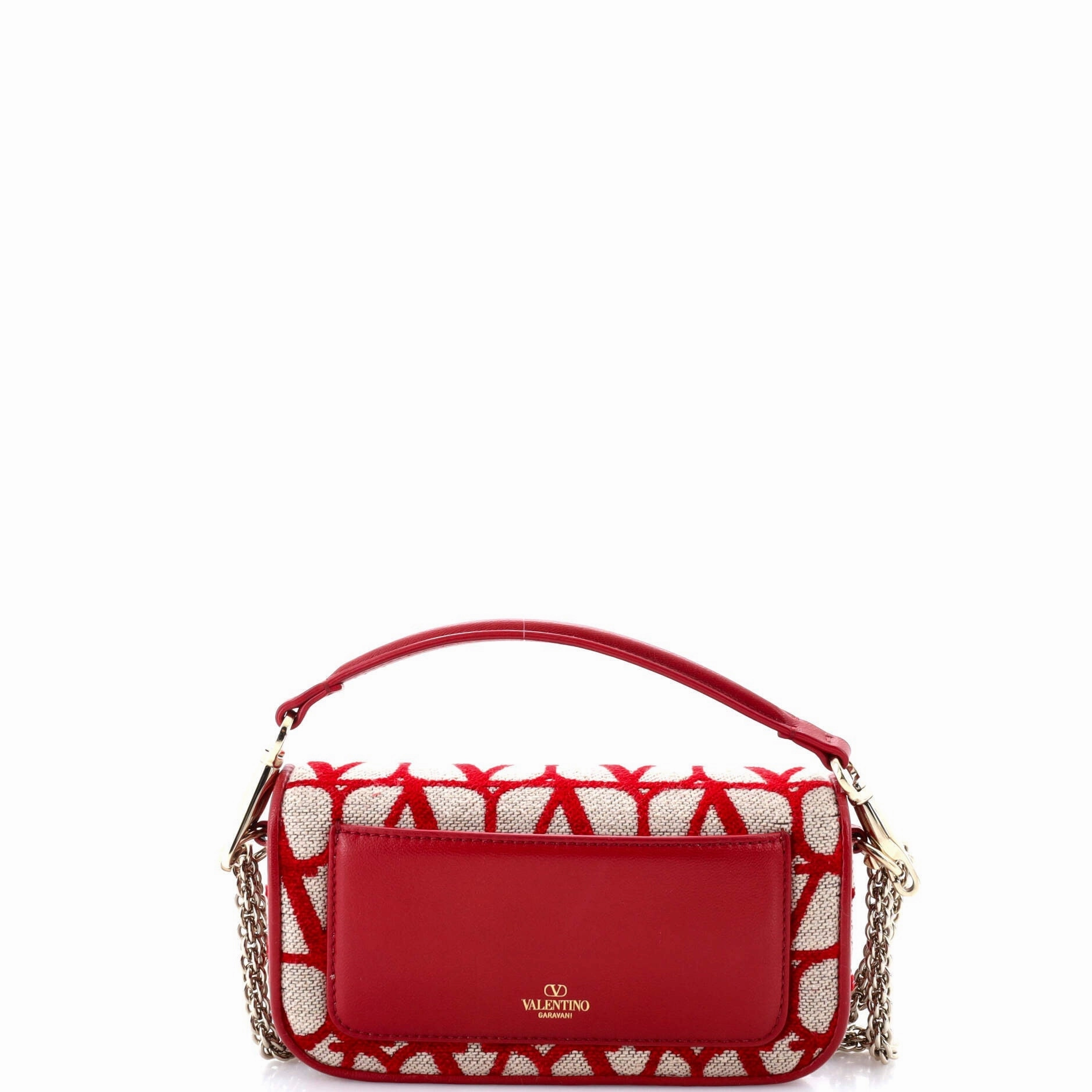 VLogo Loco Flap Shoulder Bag Toile Iconograph Fabric Small
