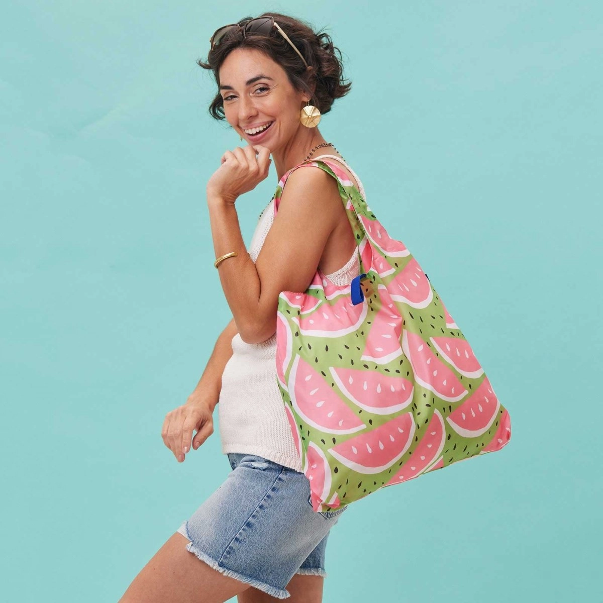 Watermelon Blu Bag Reusable Shopping Bag - Machine Washable