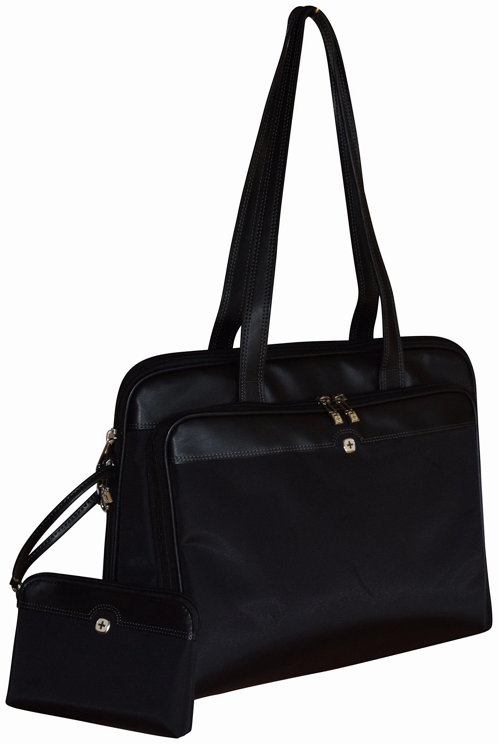Wenger SwissGear Rhea Women's 15.4 Inch Laptop Business Organizer Tote - Black