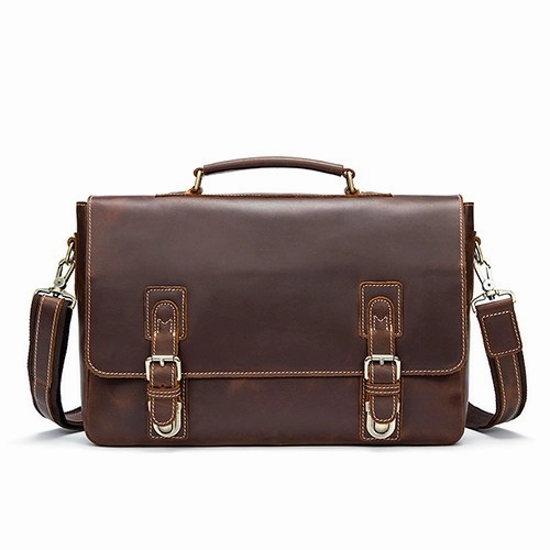 Westal Genuine Leather Briefcase Fashion Handbags For Man Documents Bag For Men Travel Bags Men