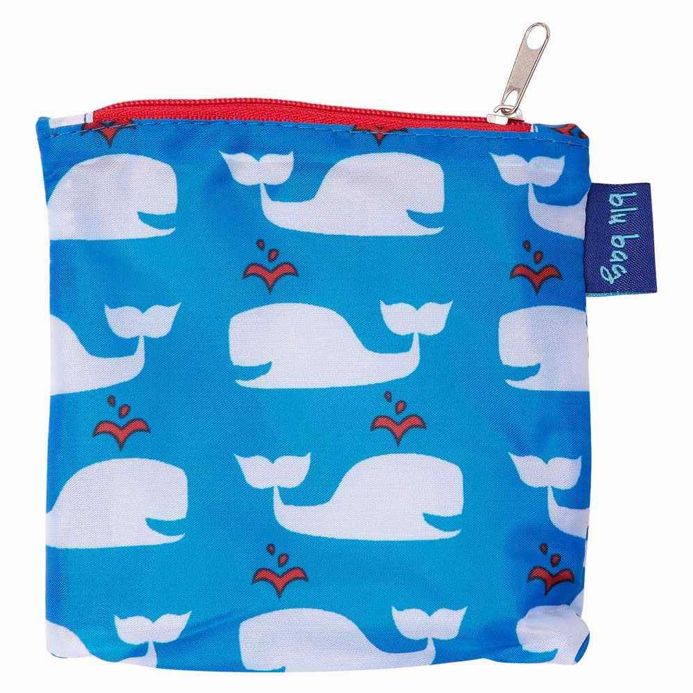 Whales Blue blu Bag Reusable Shopping Bag-Machine washable