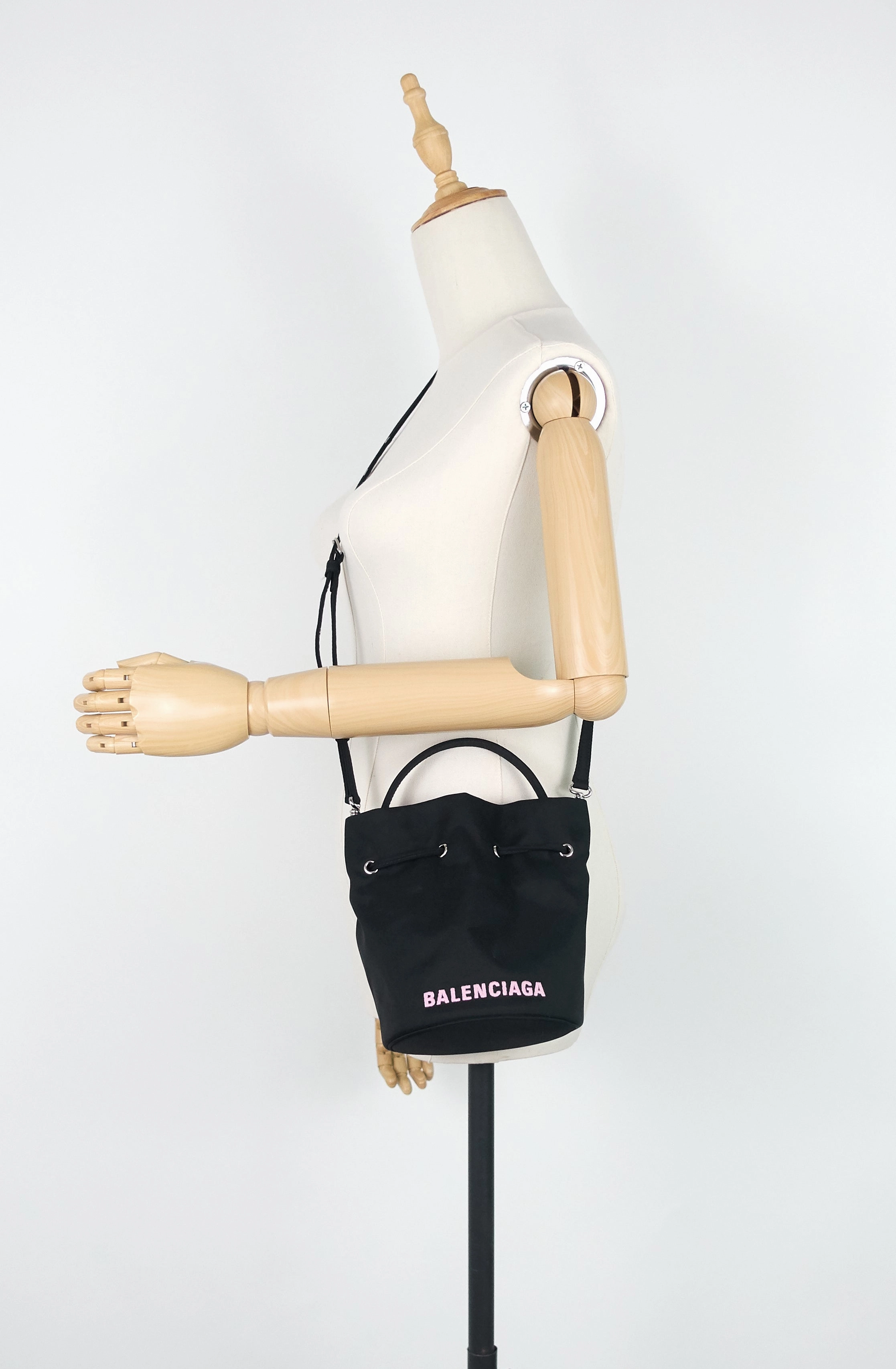 Wheel XS Nylon Drawstring Bucket Bag