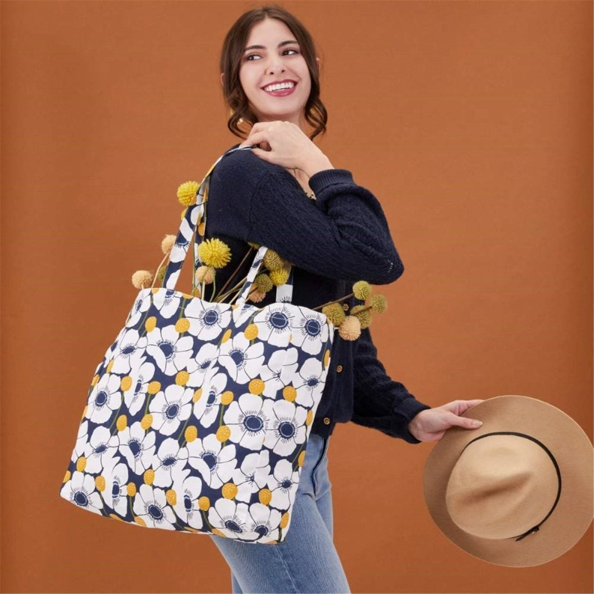 Windflower Little Shopper Tote Bag