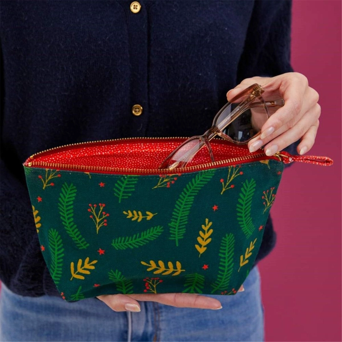 Winter Branches Pouch Medium