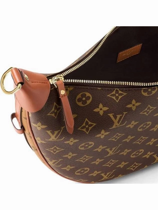 Women's Loop Hobo Monogram Shoulder Bag Brown