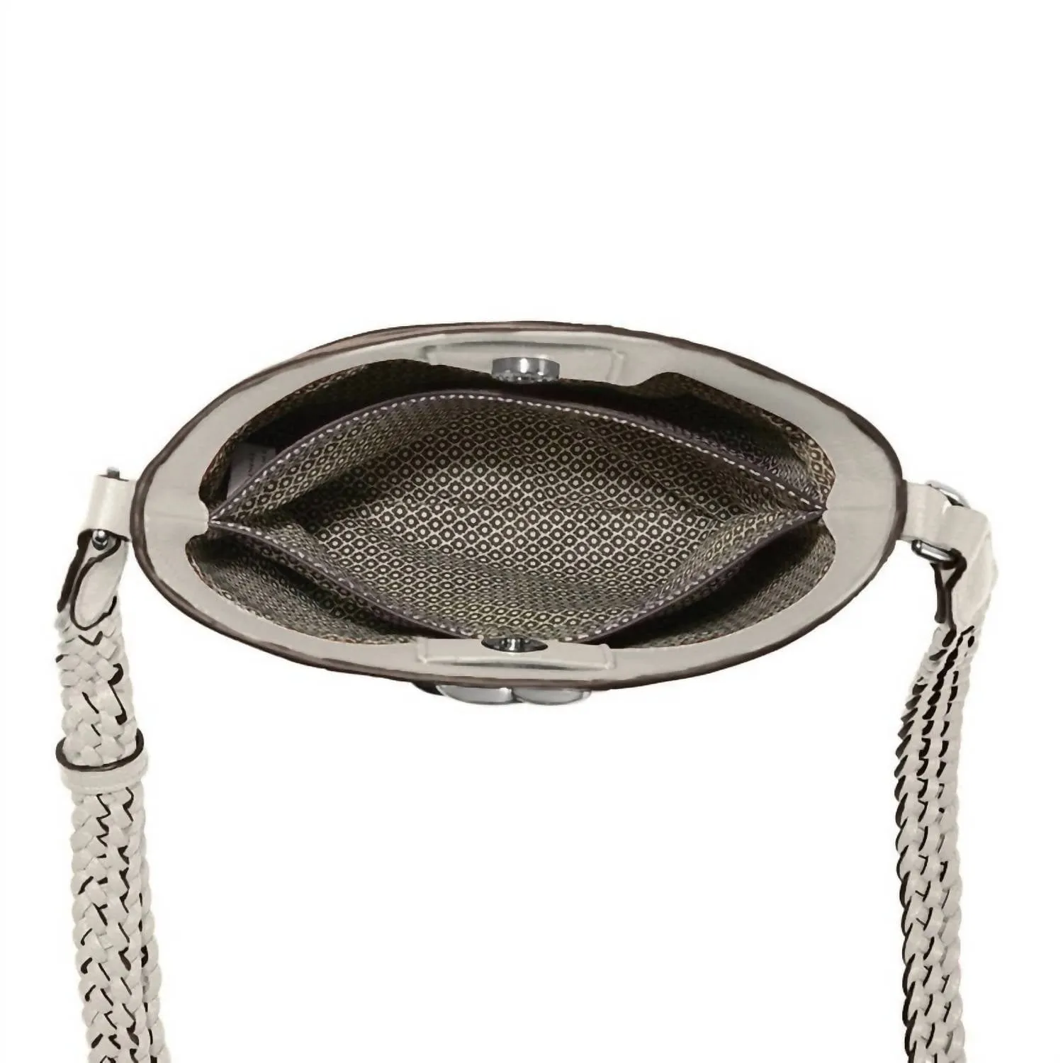 Women's Freda Small Cross Body Bucket Bag In White