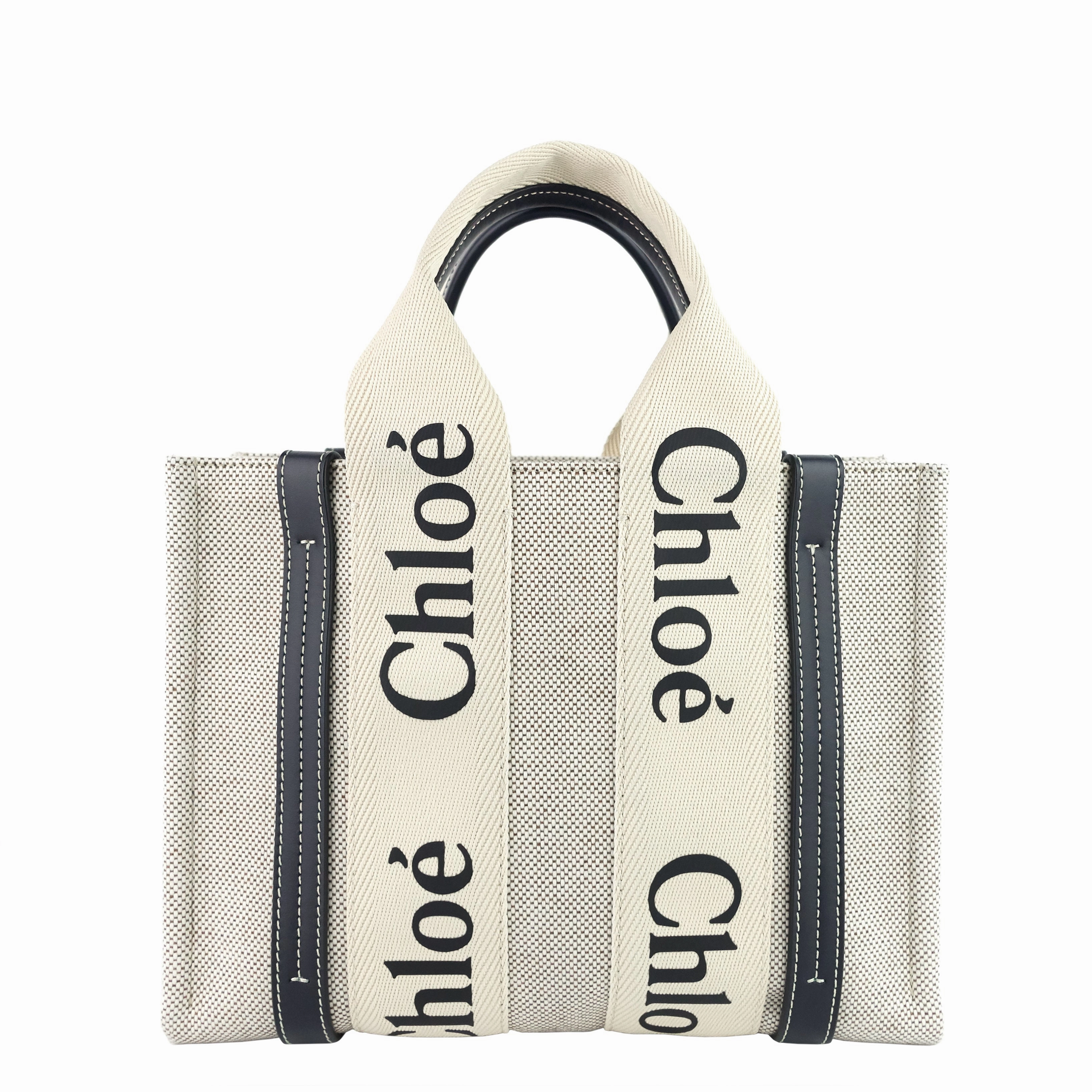 Woody Small Cotton Canvas Tote Bag