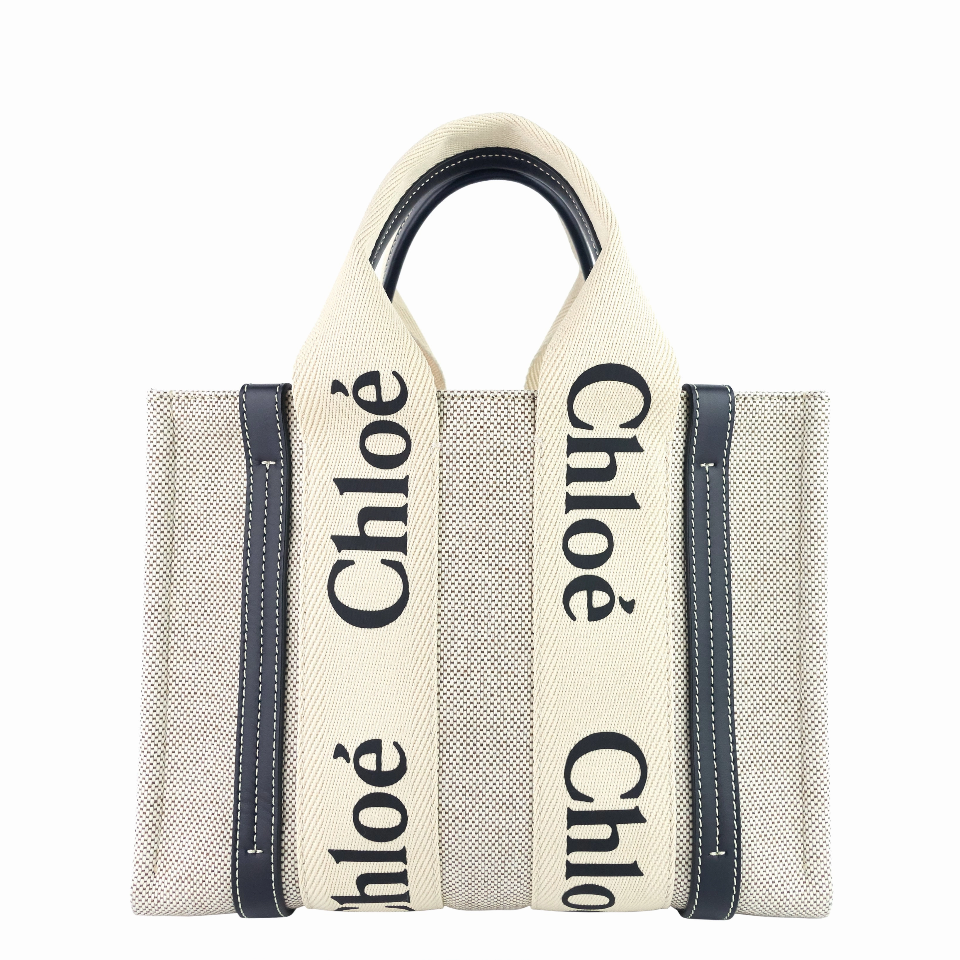 Woody Small Cotton Canvas Tote Bag