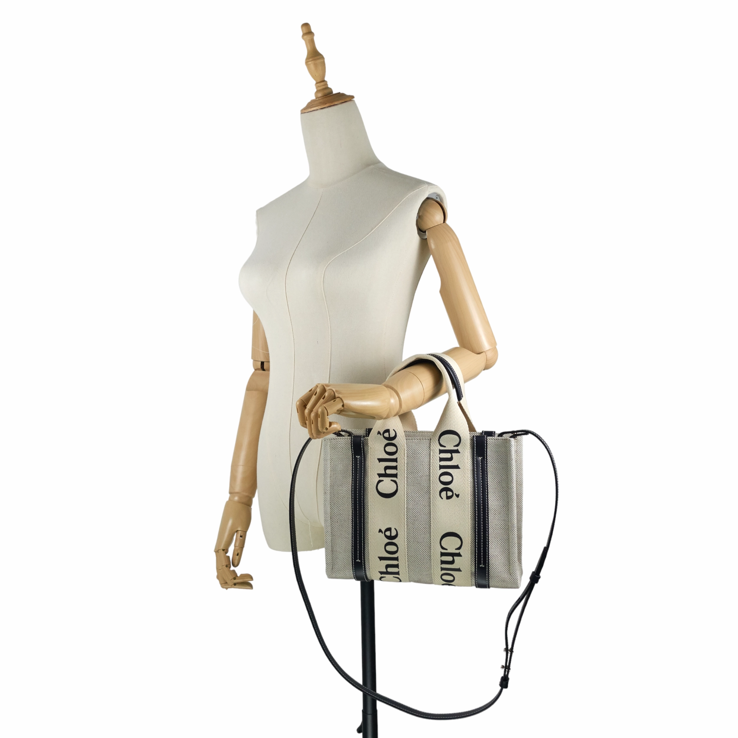 Woody Small Cotton Canvas Tote Bag