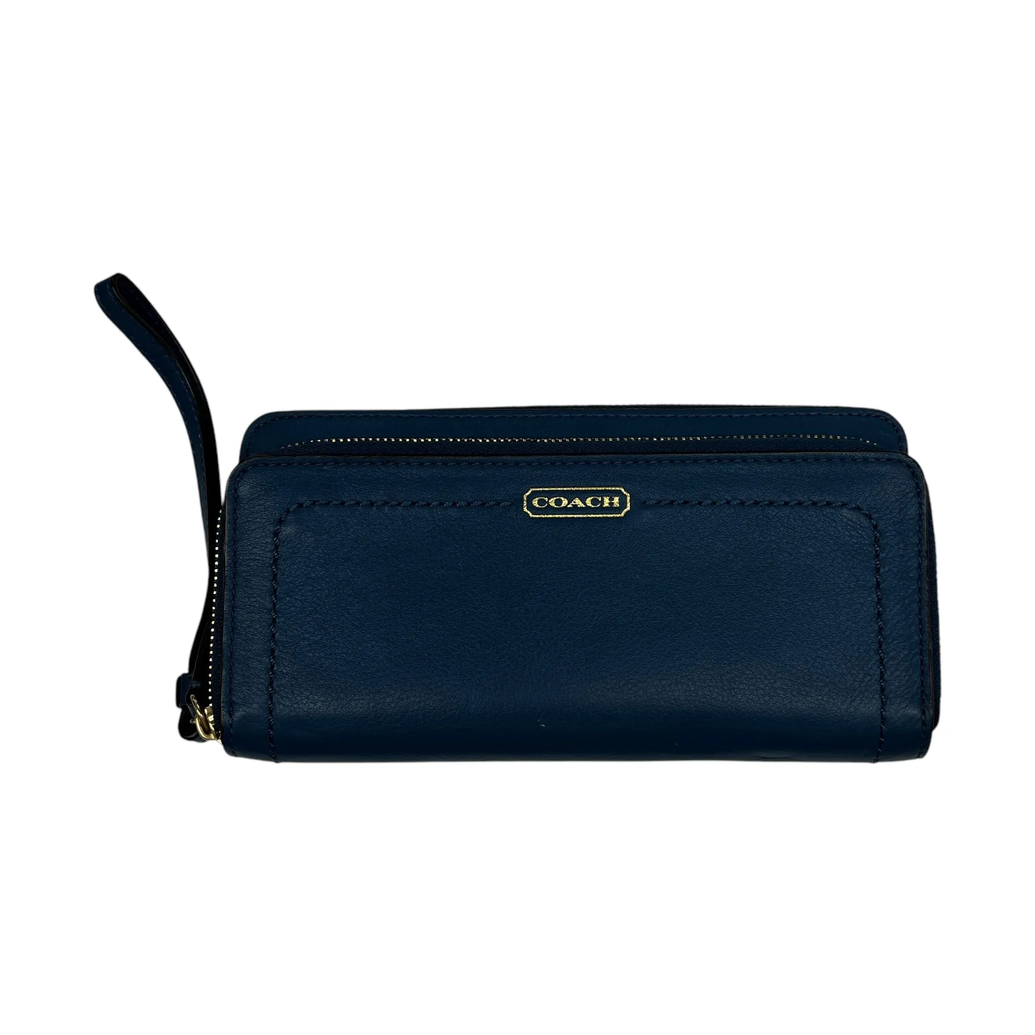 Wristlet Designer By Coach In Blue, Size:Large