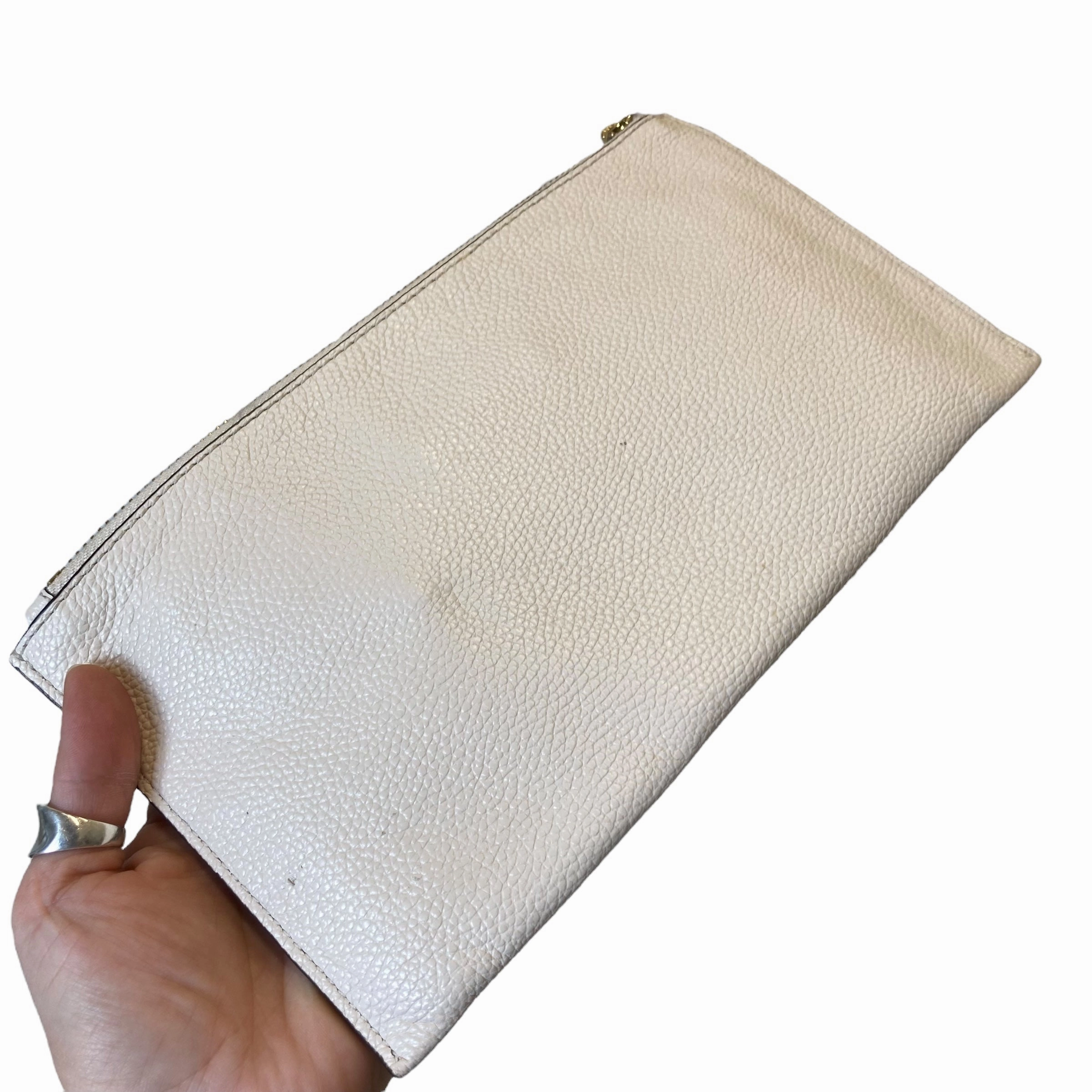 Wristlet Designer By Michael Kors In Cream, Size:Large