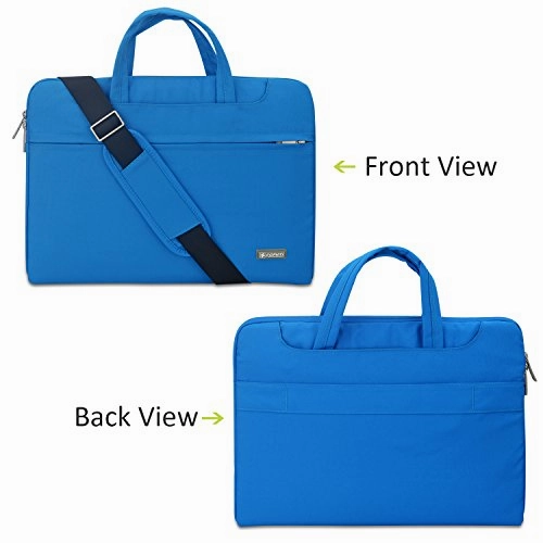 YOUPECK 15.6 Inch Laptop Sleeve Case Messenger Shoulder Bag Padded Nylon Shockproof Waterproof