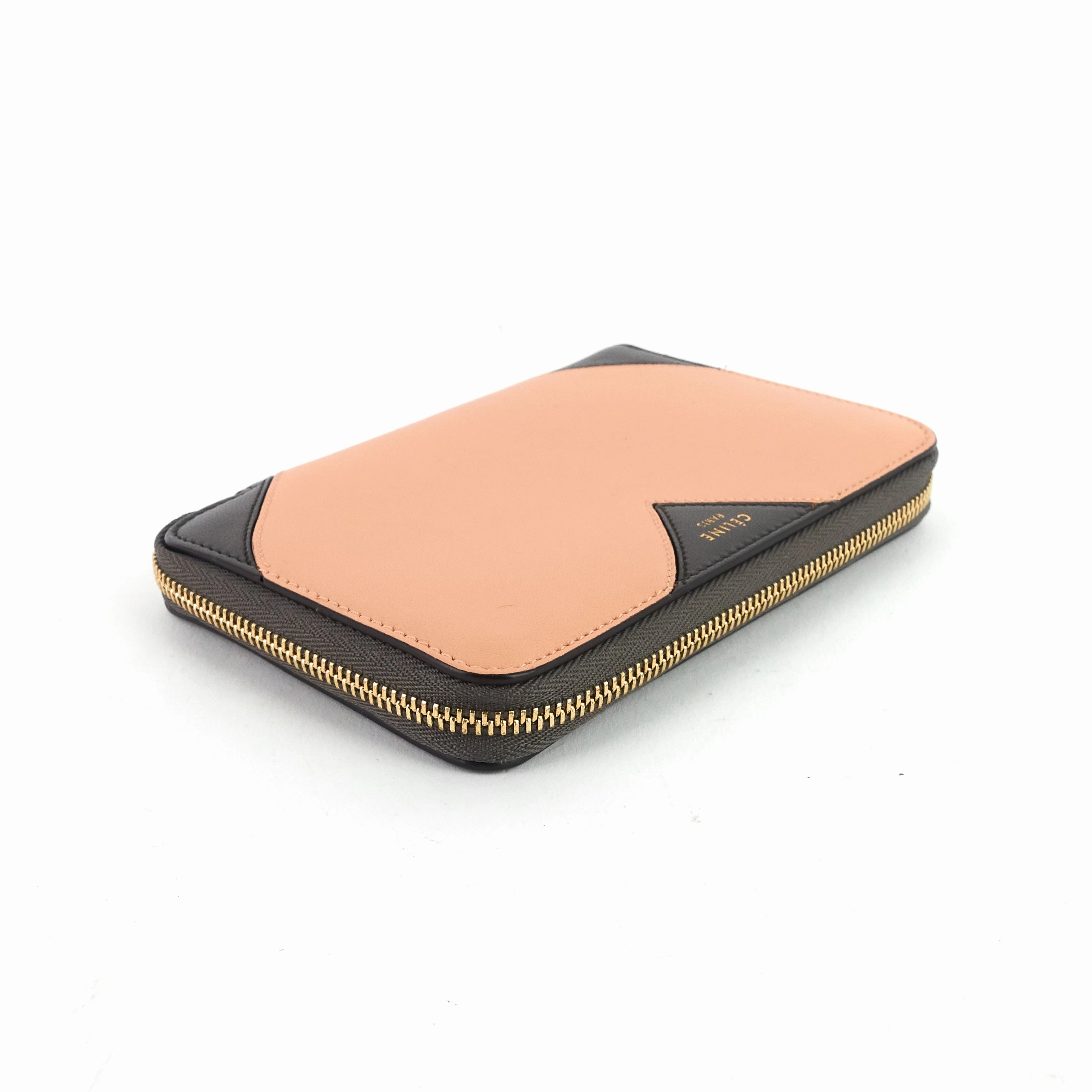Zip Around Coeur Bicolour Calfskin Wallet