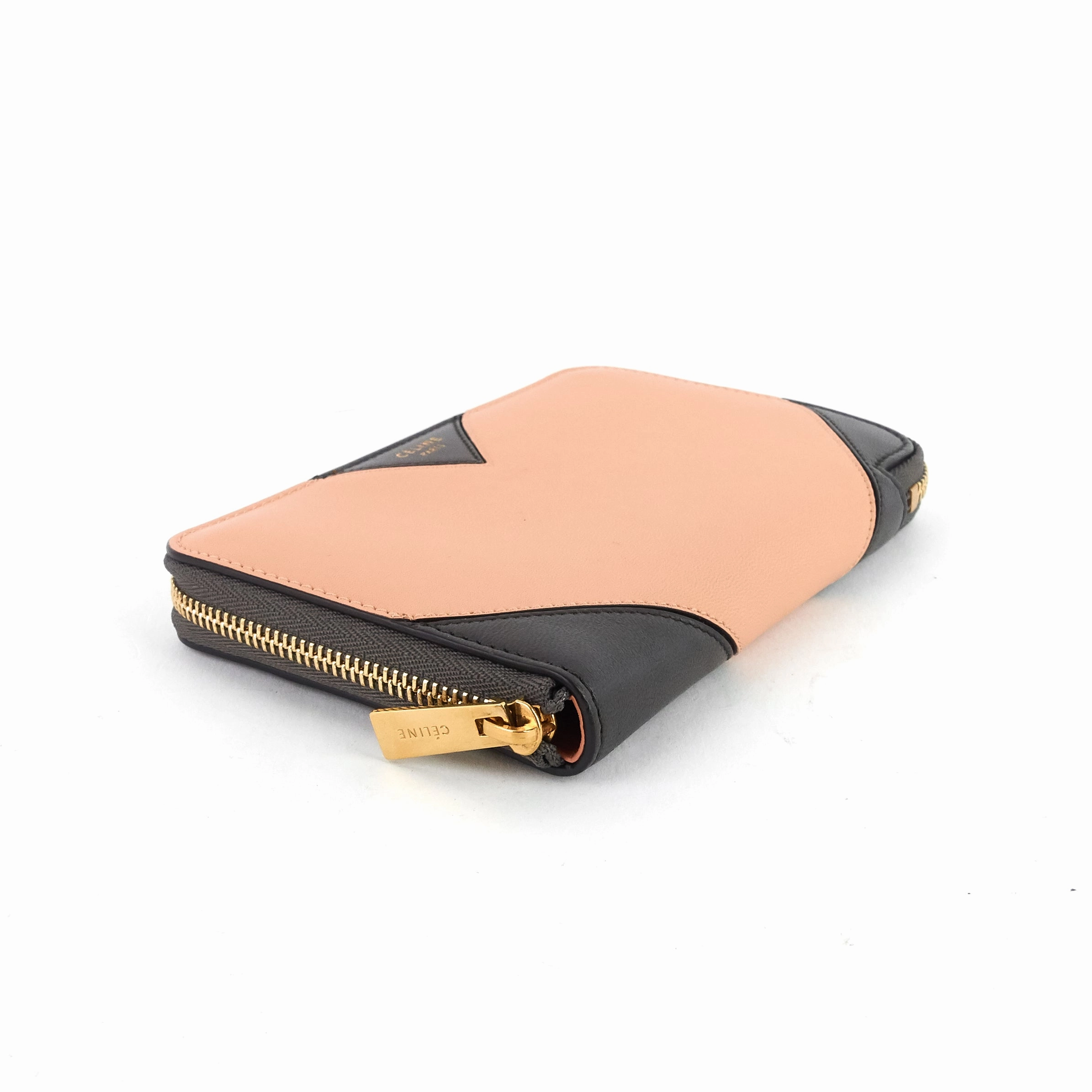 Zip Around Coeur Bicolour Calfskin Wallet