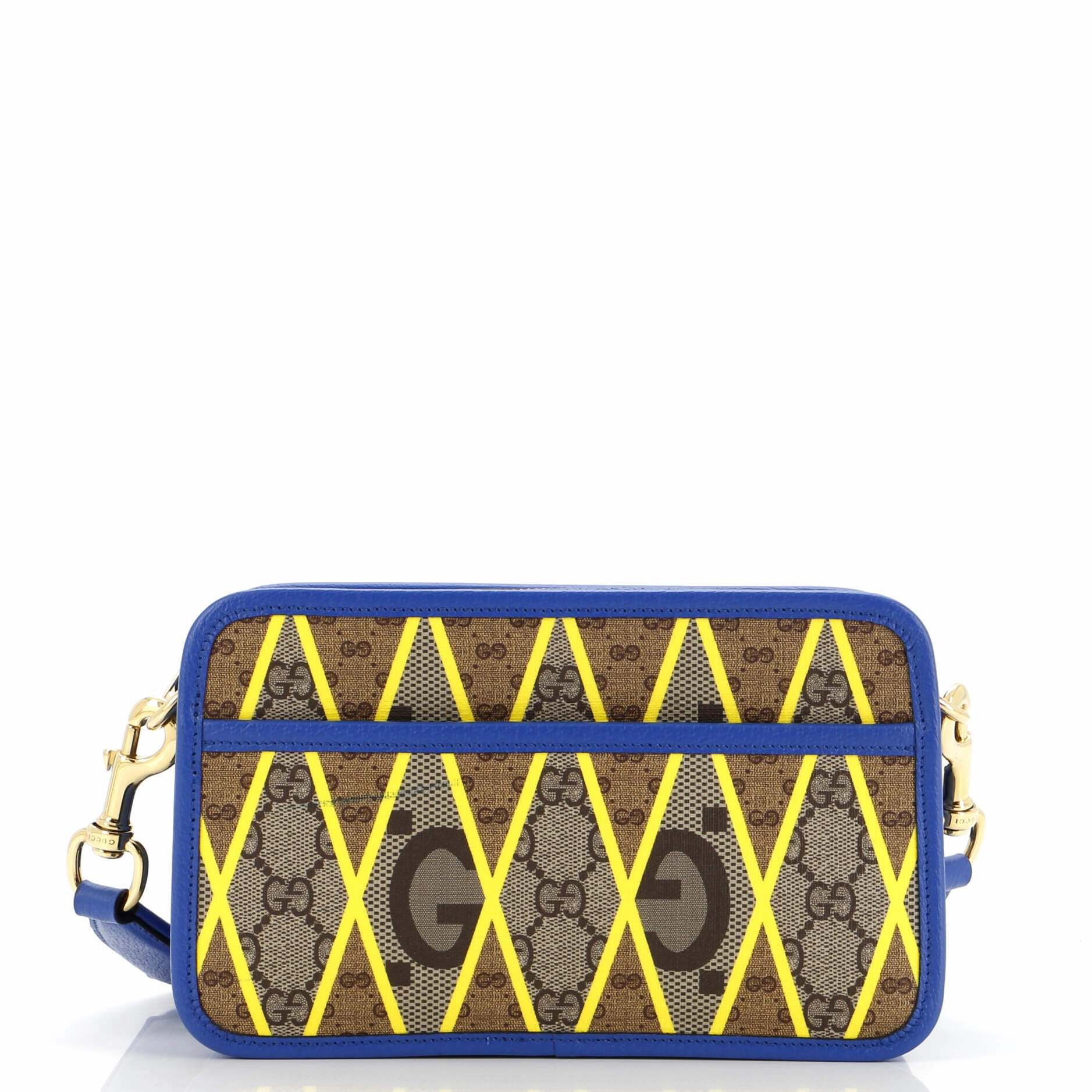 Zip Crossbody Bag Rhombus GG Coated Canvas with Leather Mini