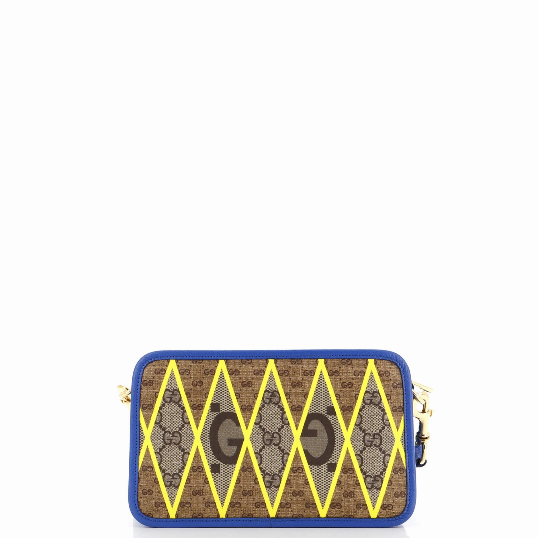 Zip Crossbody Bag Rhombus GG Coated Canvas with Leather Mini